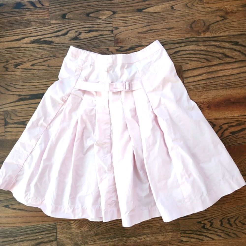Susana Monaco Pink Pleated Midi Skirt Size M